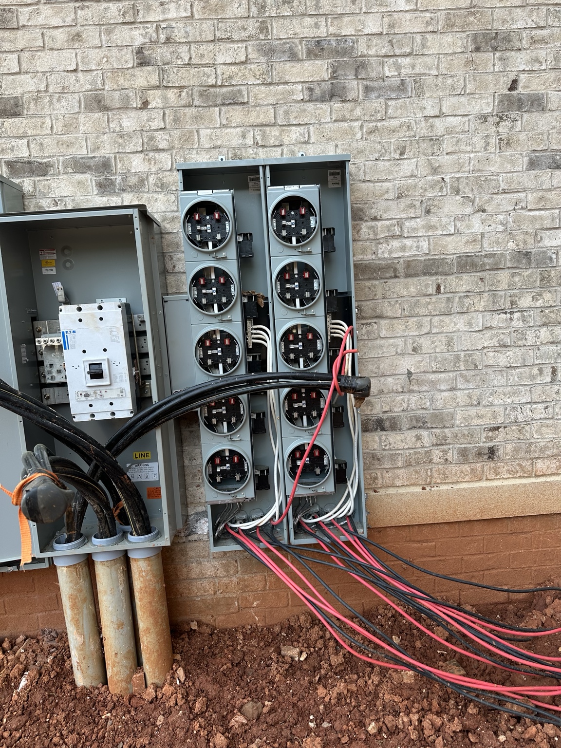 Commercial meter bank