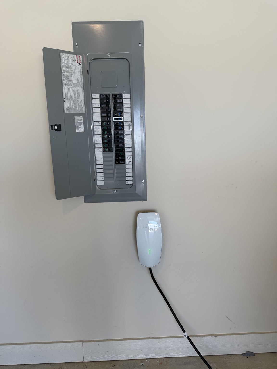 EV charger and panel work