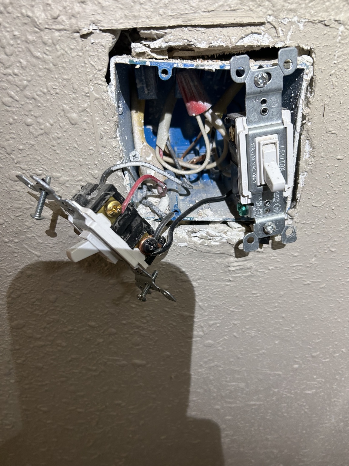 Electrical troubleshooting of switch wiring by KK-King Electric in Middle Georgia